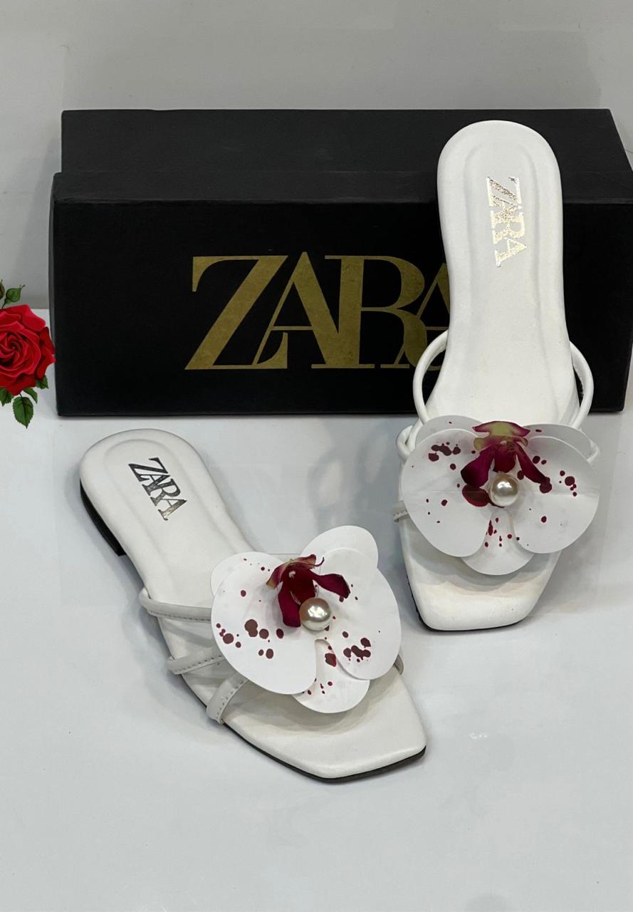 Zara Floral Slippers