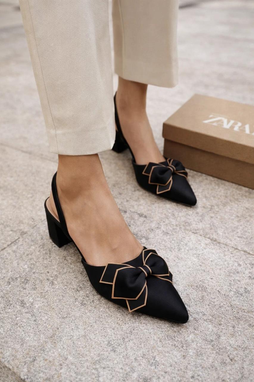 Zara Tri Bow Heels