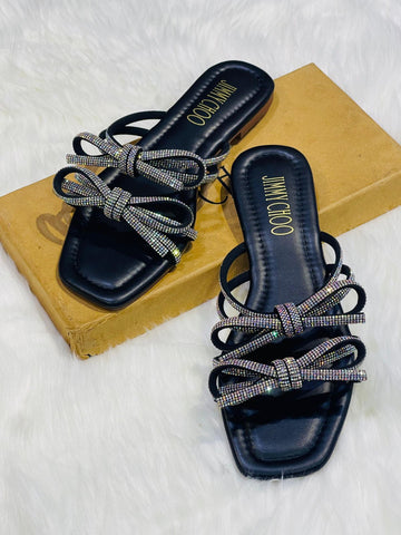 Jimmy Choo Double Bow Flats