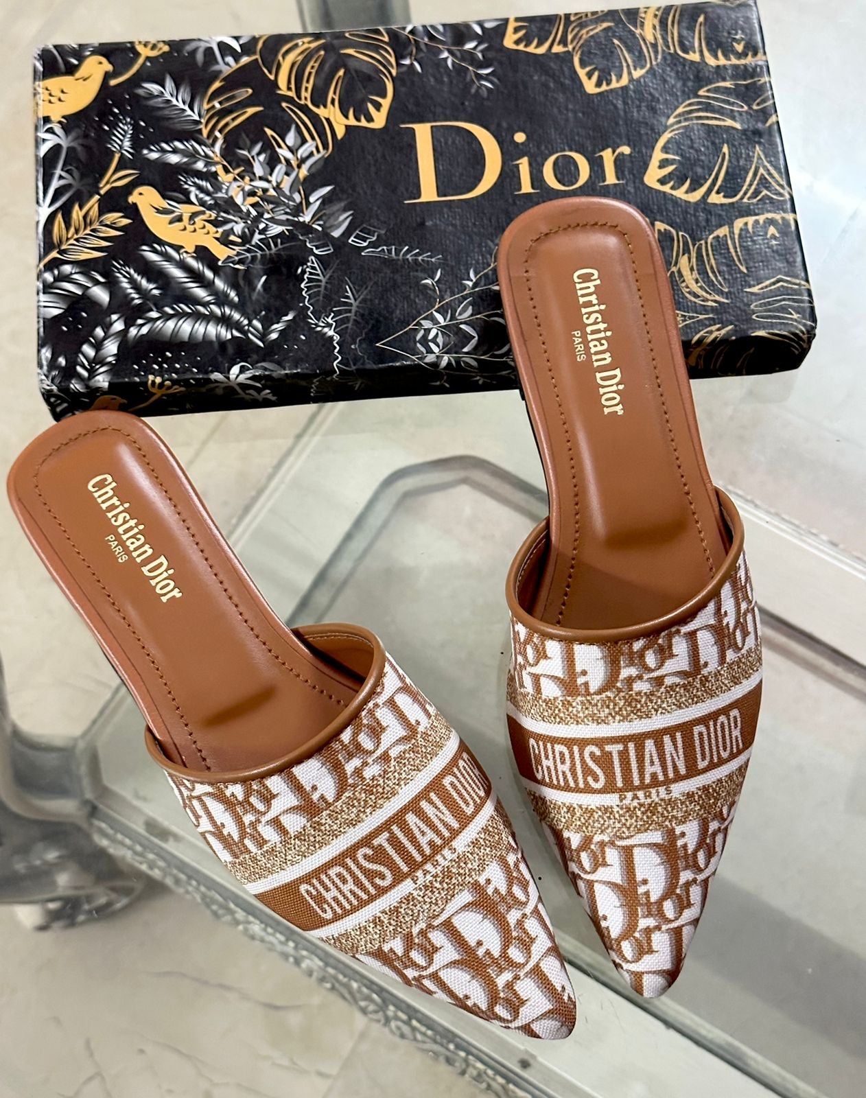 Dior Embroided Loafers