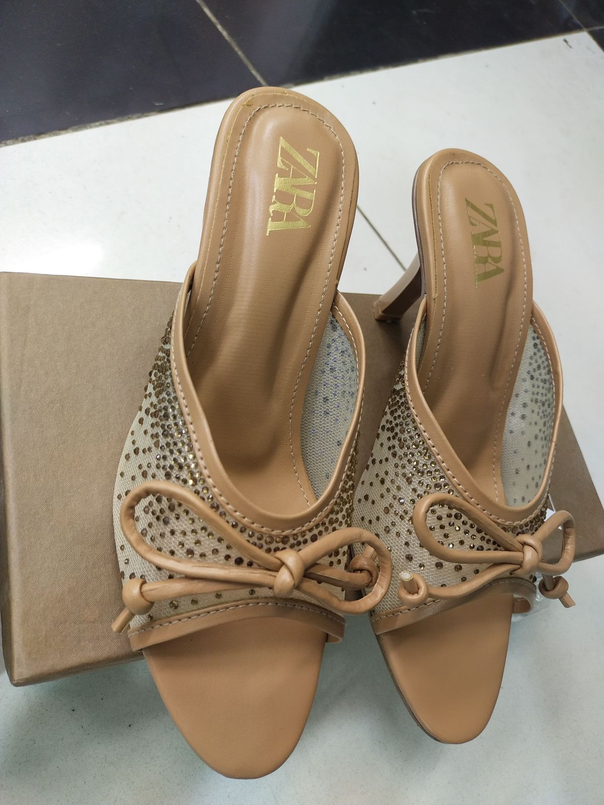 Zara Fish Net Heels