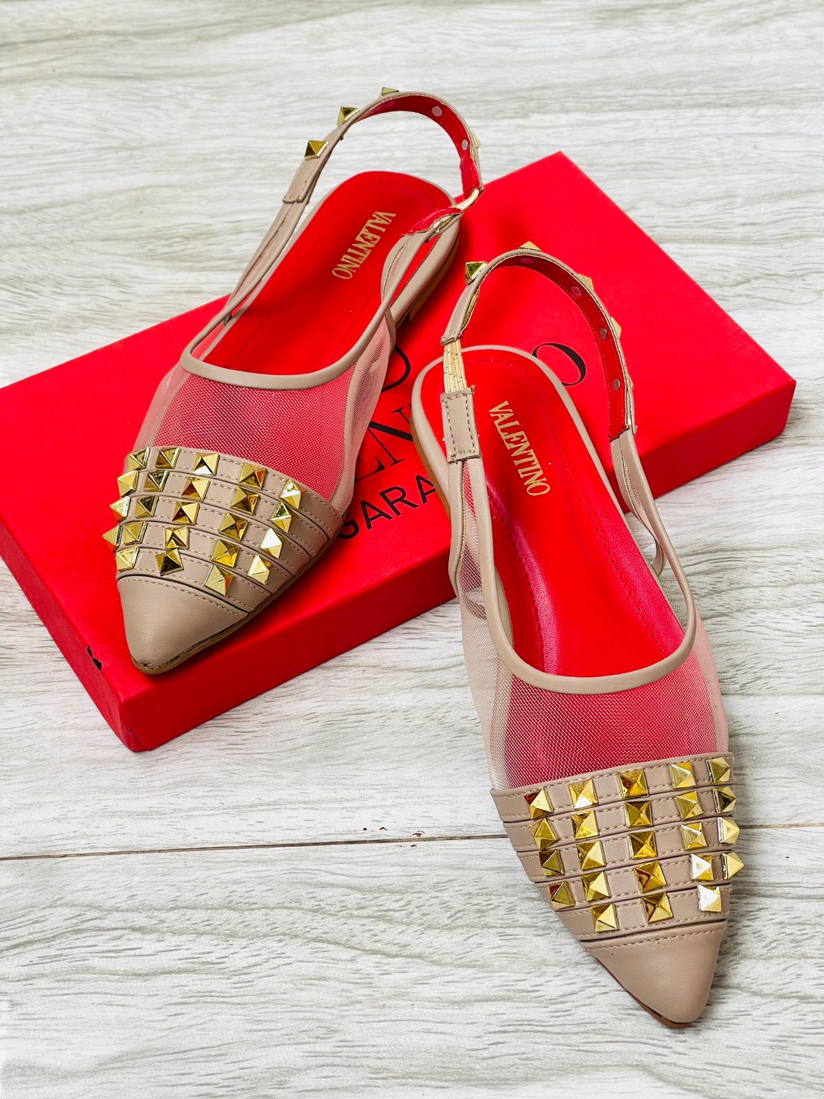 Valentino Flat Fobe Pumps