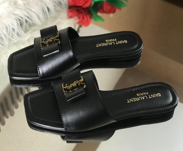 Ysl Flats Crystal Stone