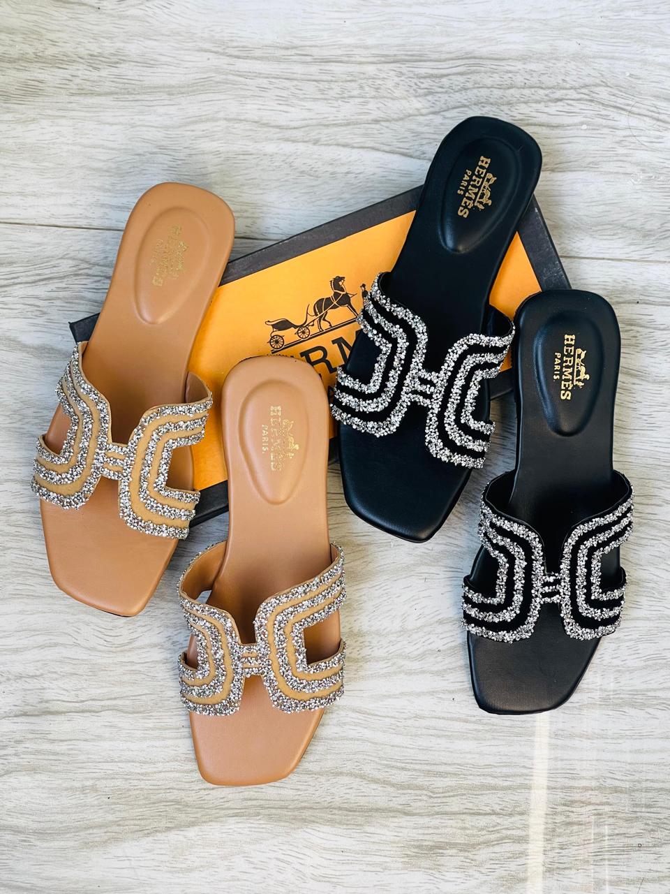 Hermes Oran Stone Flats