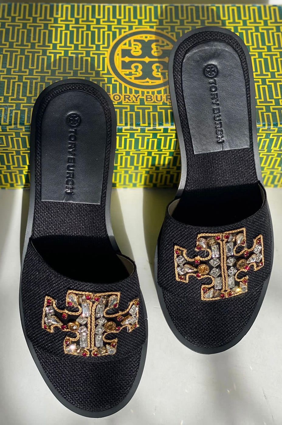 Tory Burch Embroided Sandals