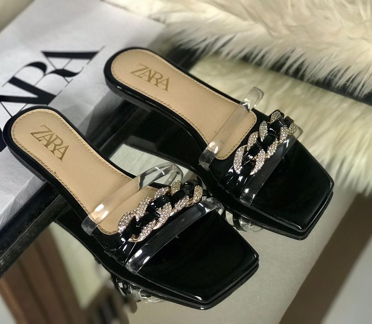 Zara Transparent Sandals