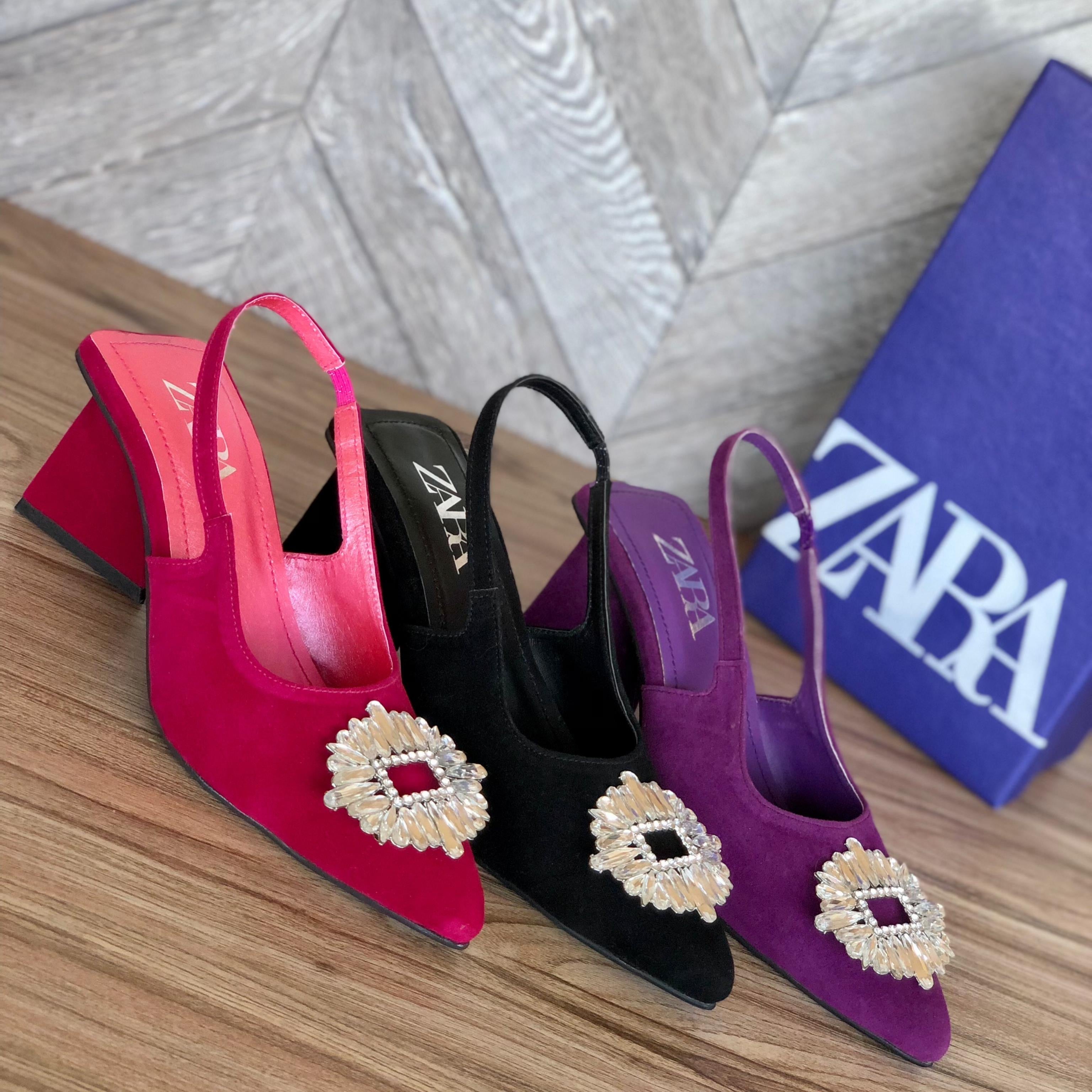 Zara Block Qube Heel