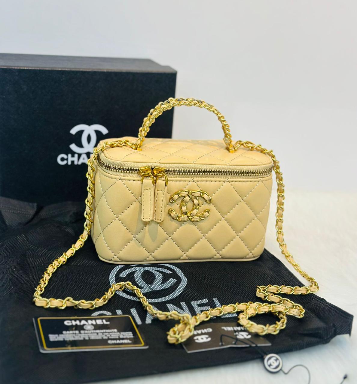 Chanel Top Handle Box Bag