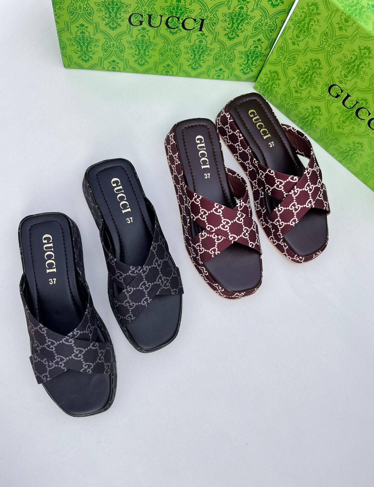 Gucci Cross Wedges