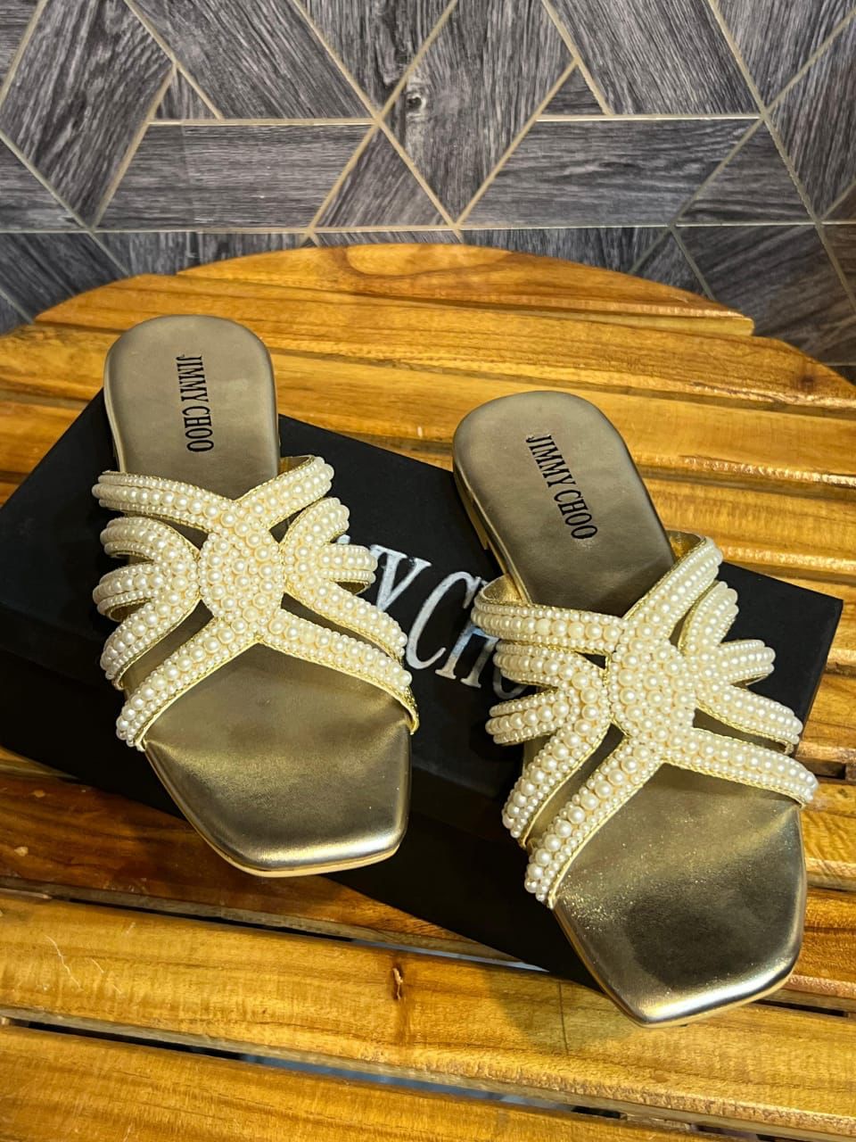 Jimmy Choo Pearls Flats