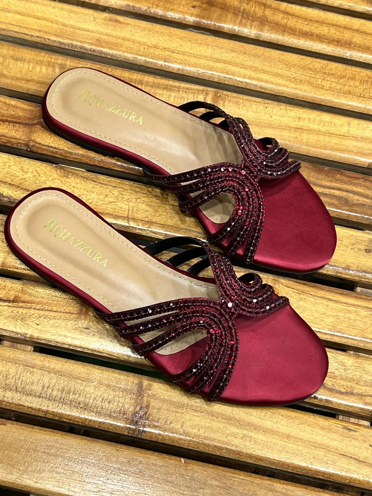 Aquzzura Stone Flats