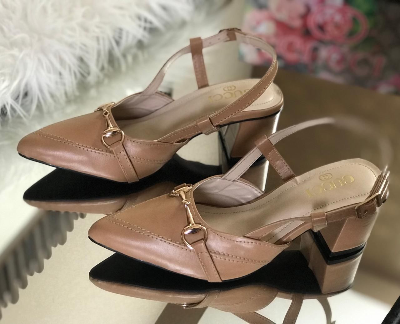 Gucci Block Chain Heels