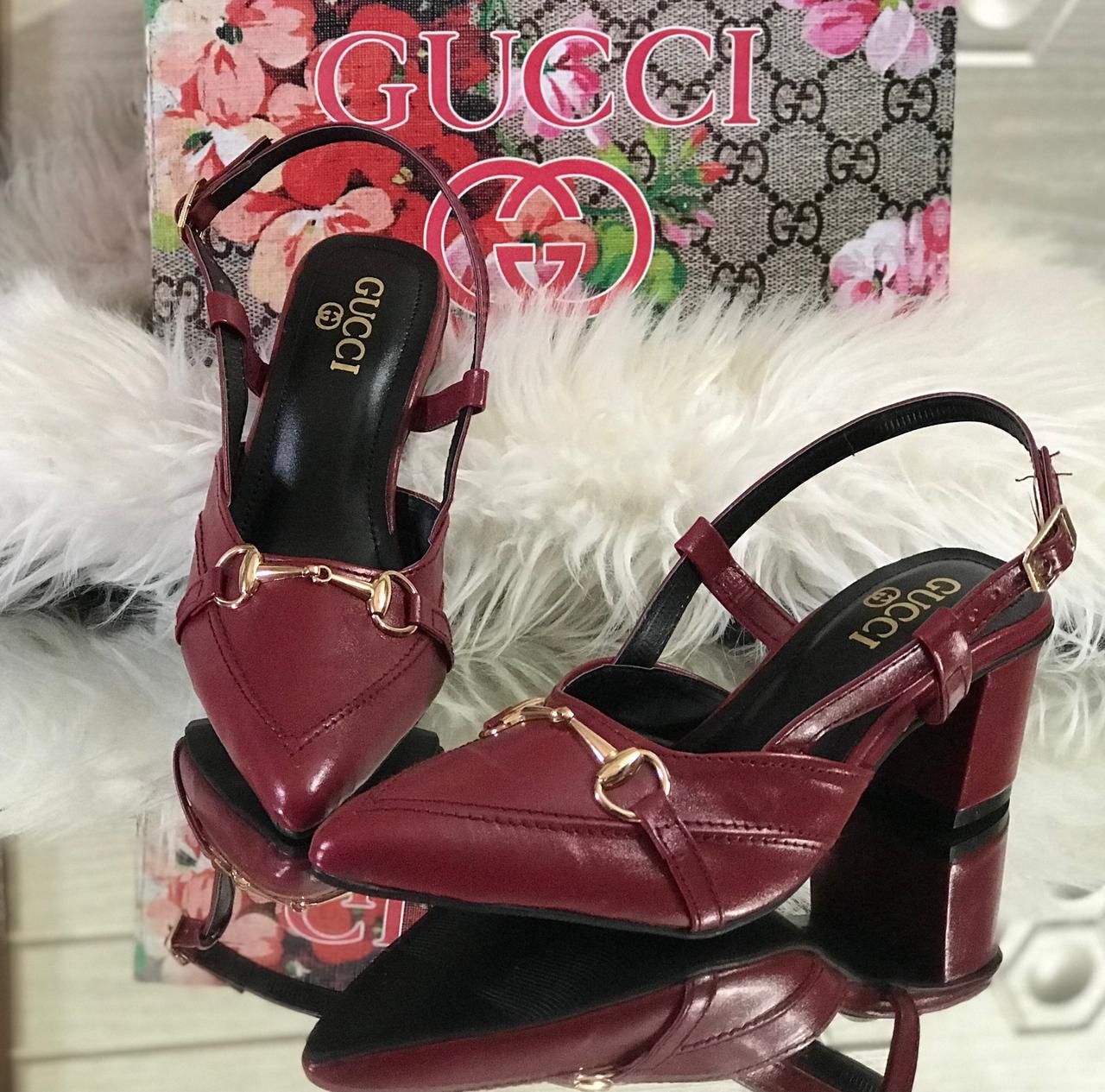Gucci Block Chain Heels