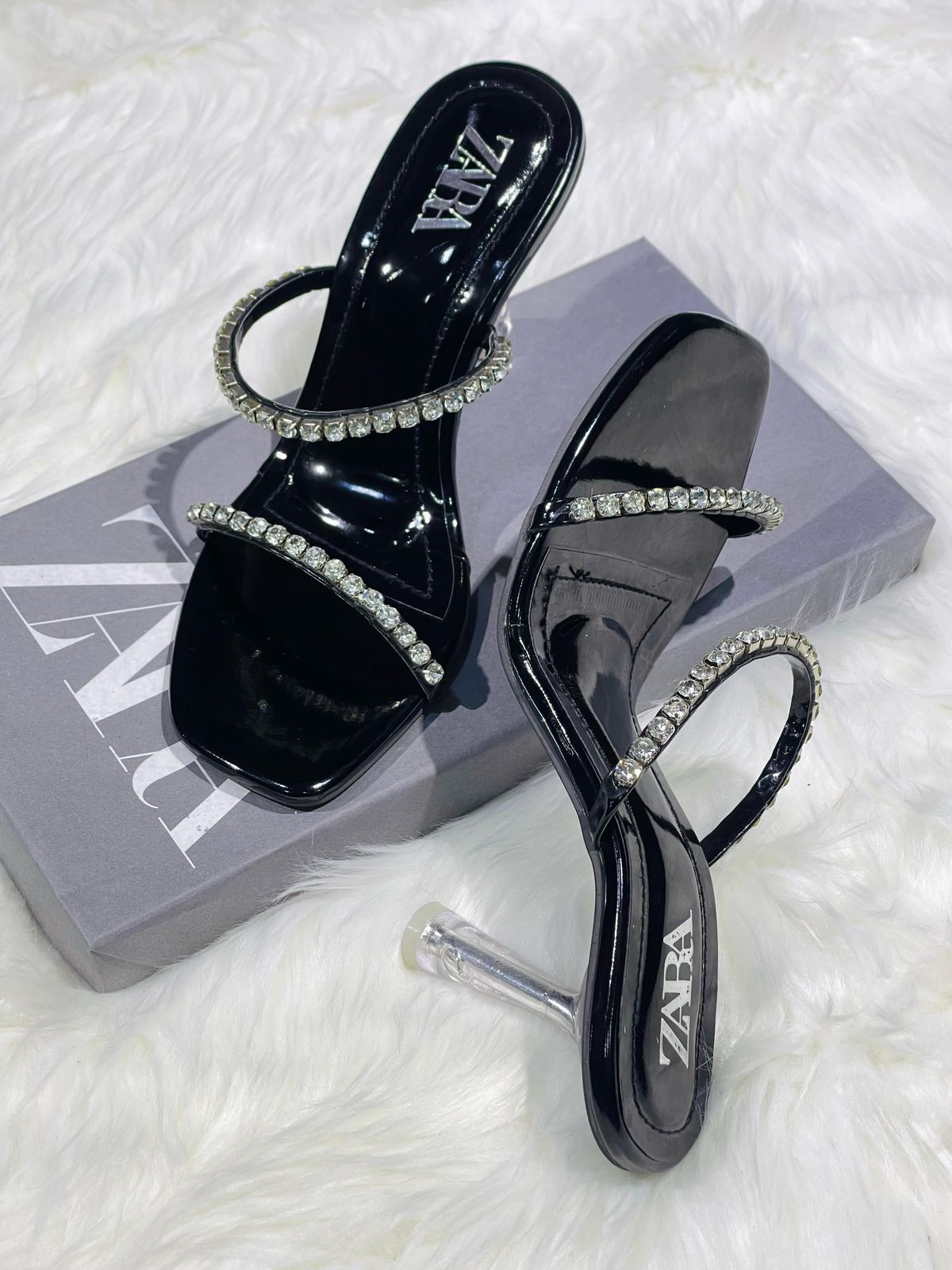 Zara Crystal Heels