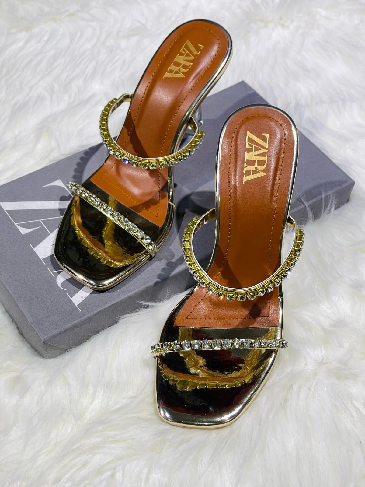 Zara Crystal Heels