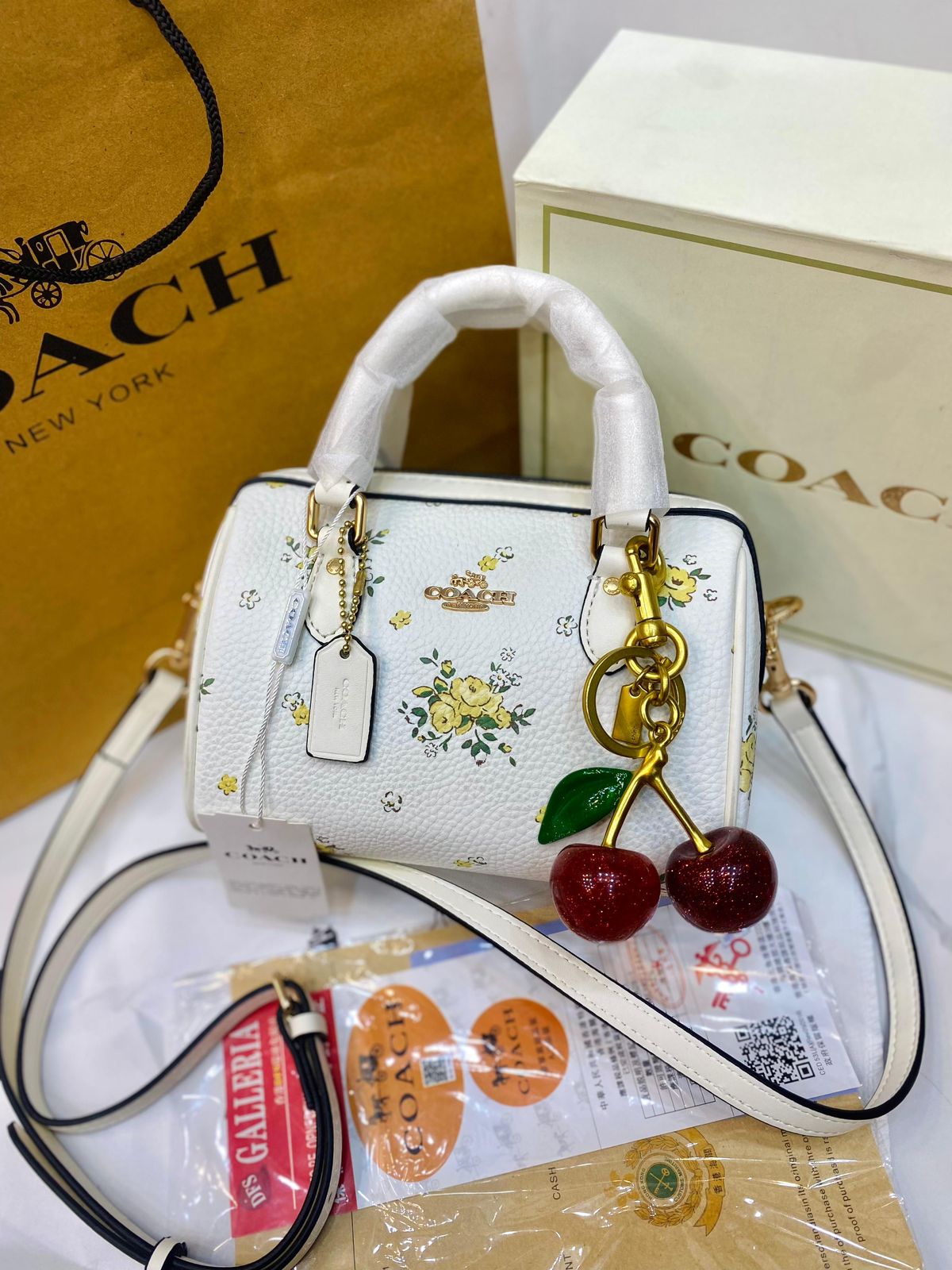 Coach Floral Duffle Bag