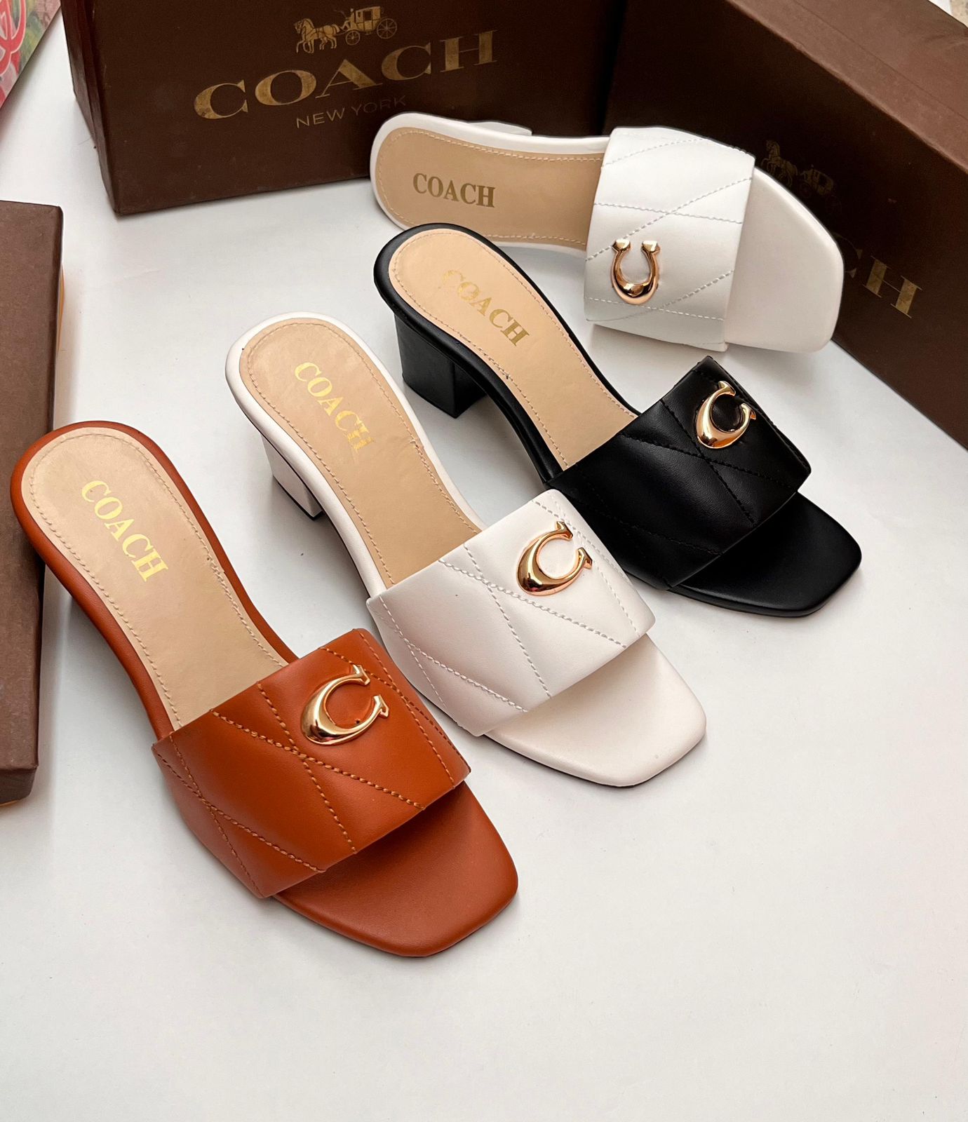 Coach Block Heels