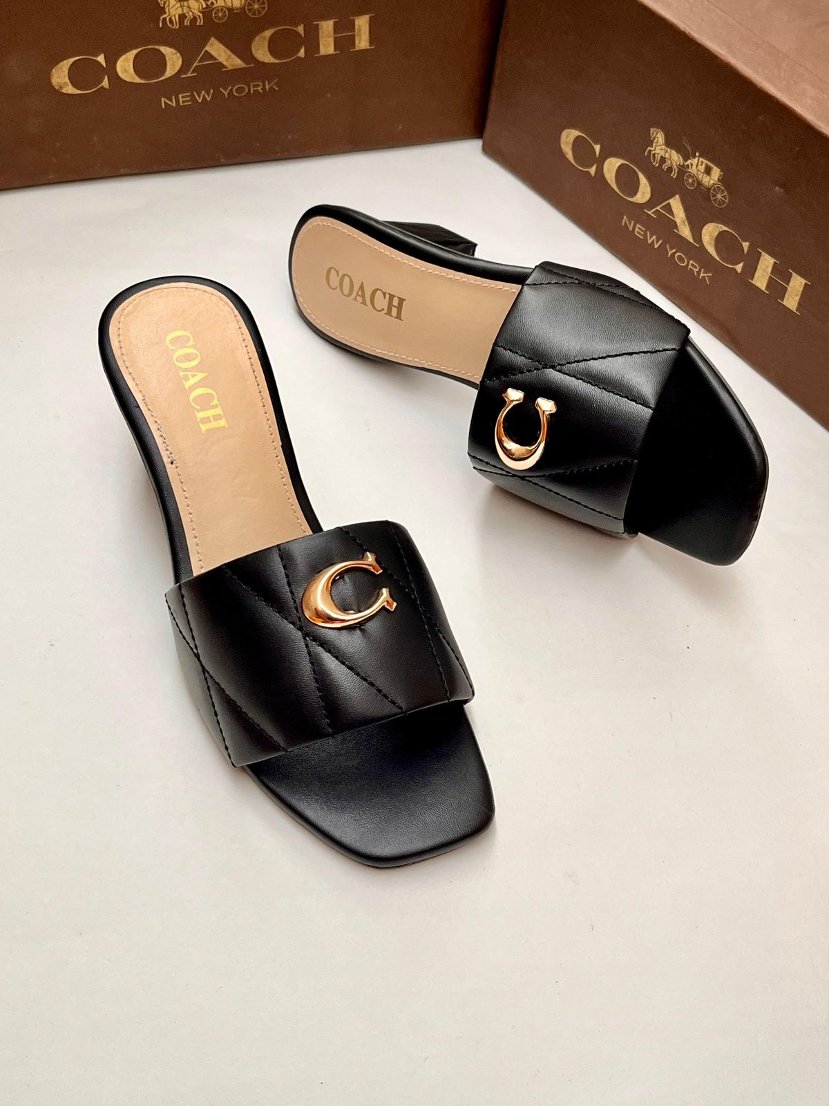 Coach Block Heels