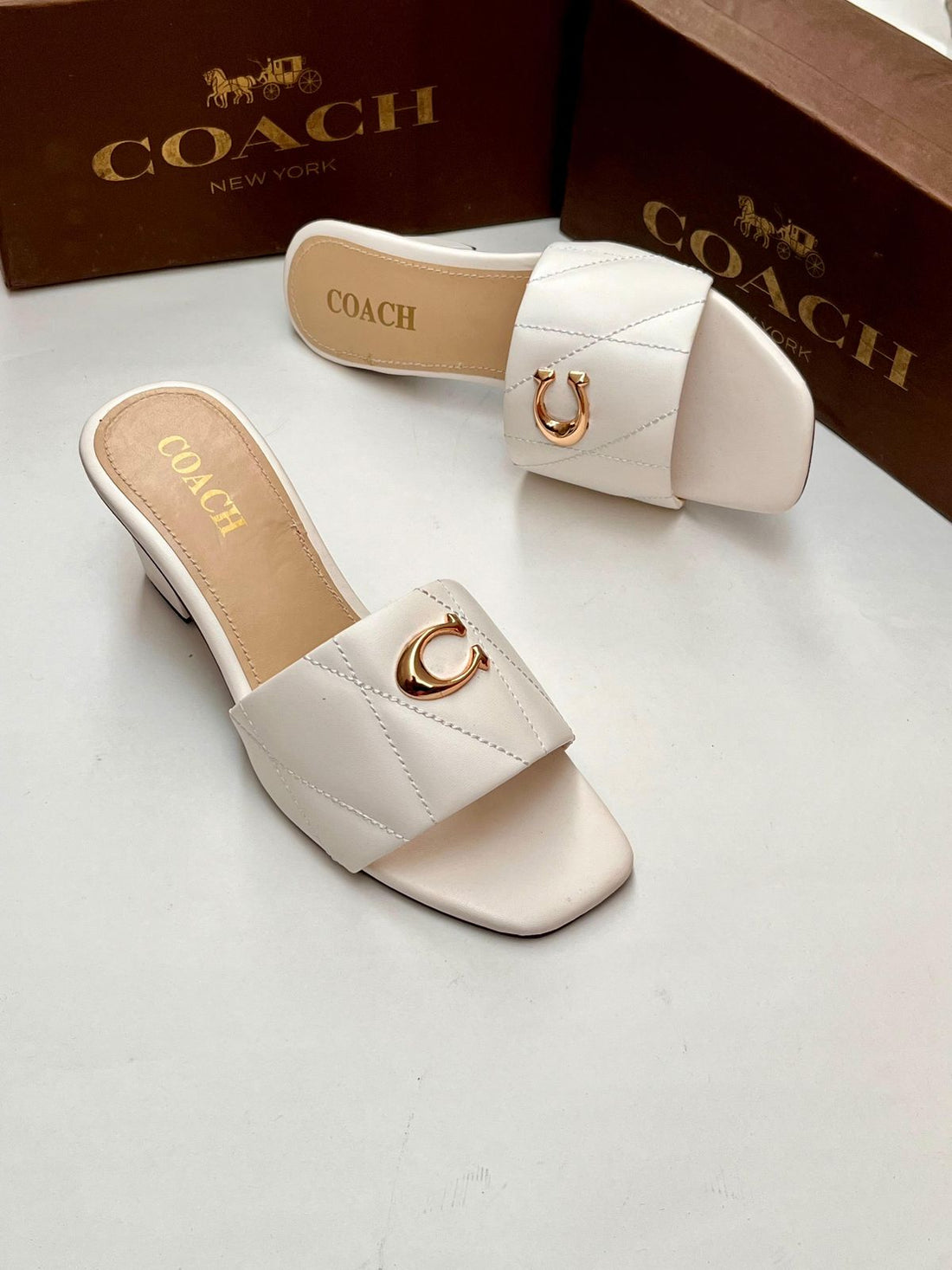 Coach Block Heels
