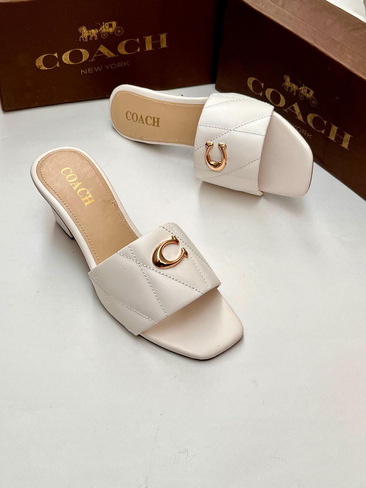 Coach Block Heels