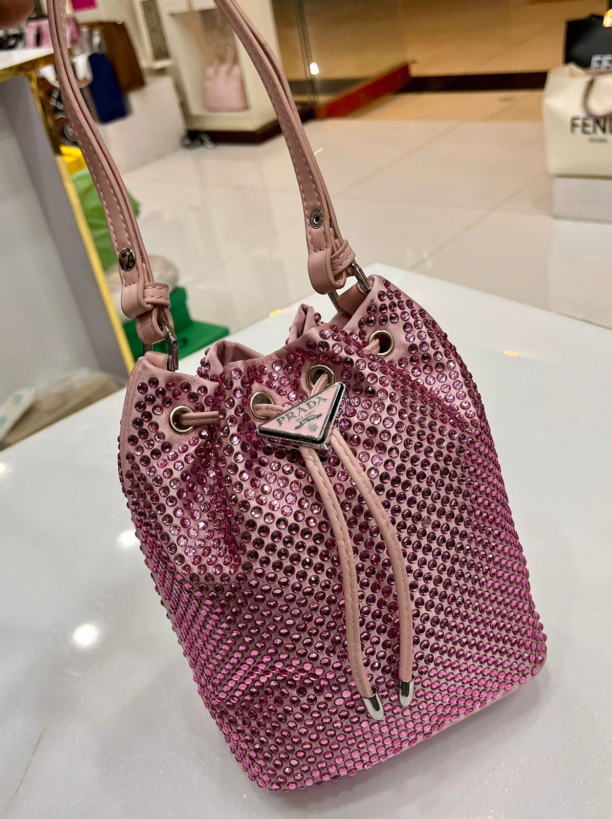 Prada Stone Potli Bag