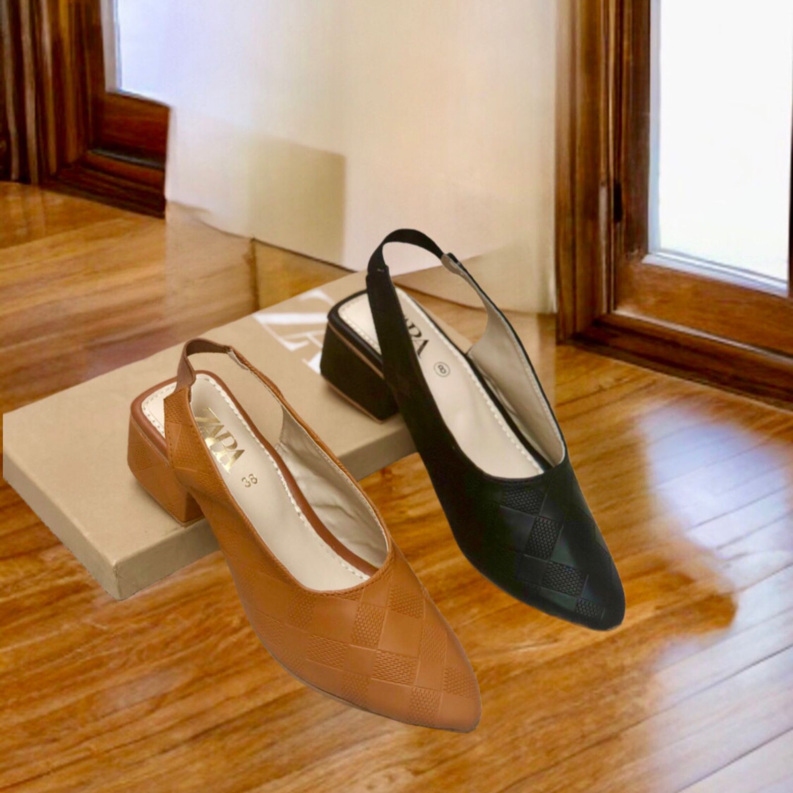 Zara Block Heels