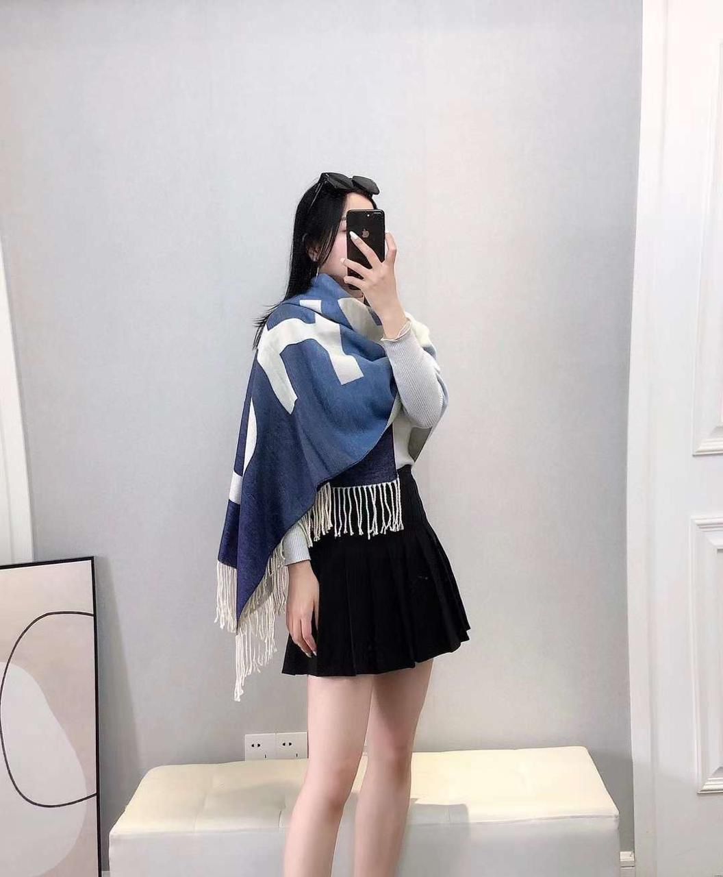 Chanel Woolen Shawls Reverse able