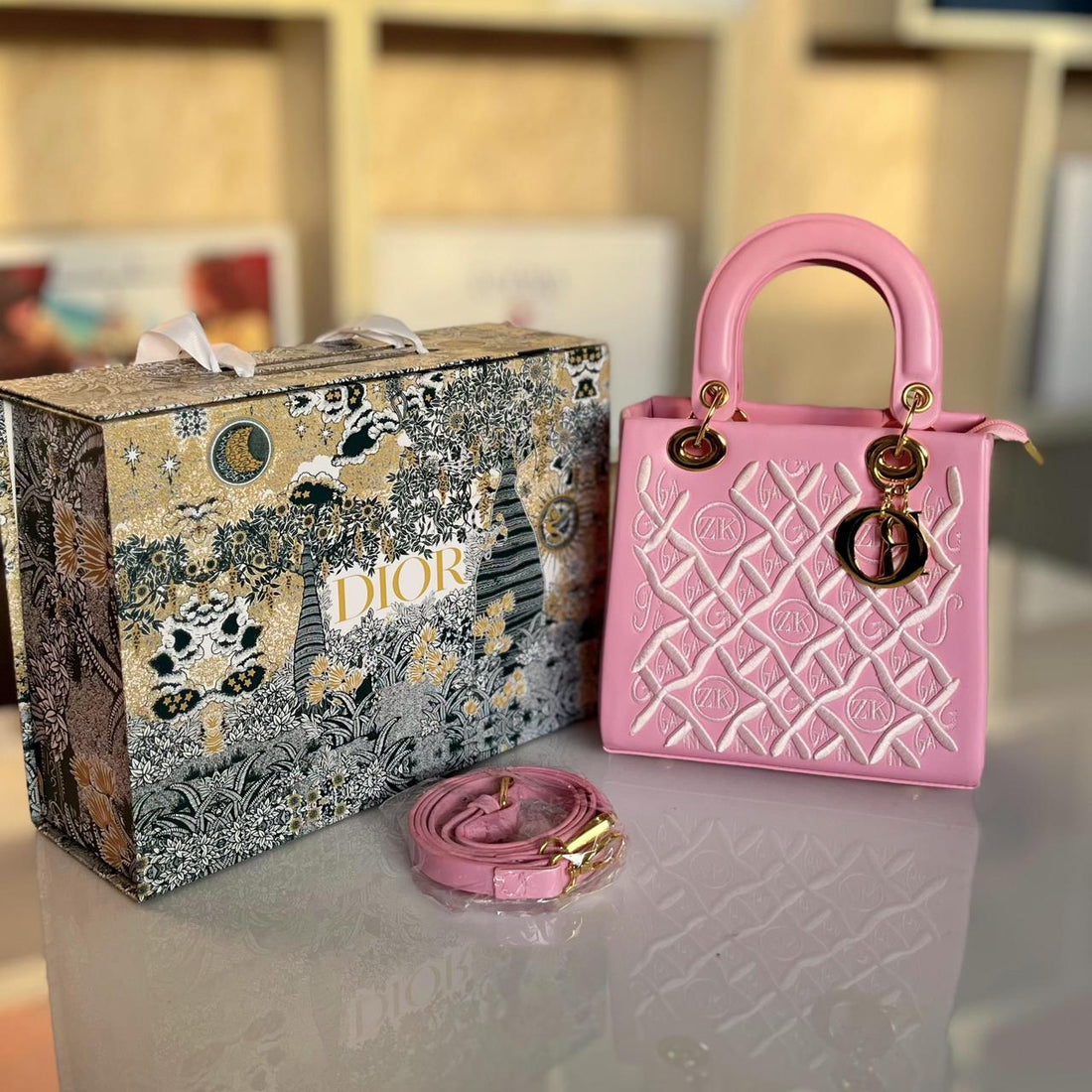 Lady Dior Sicily Crossbody Bag