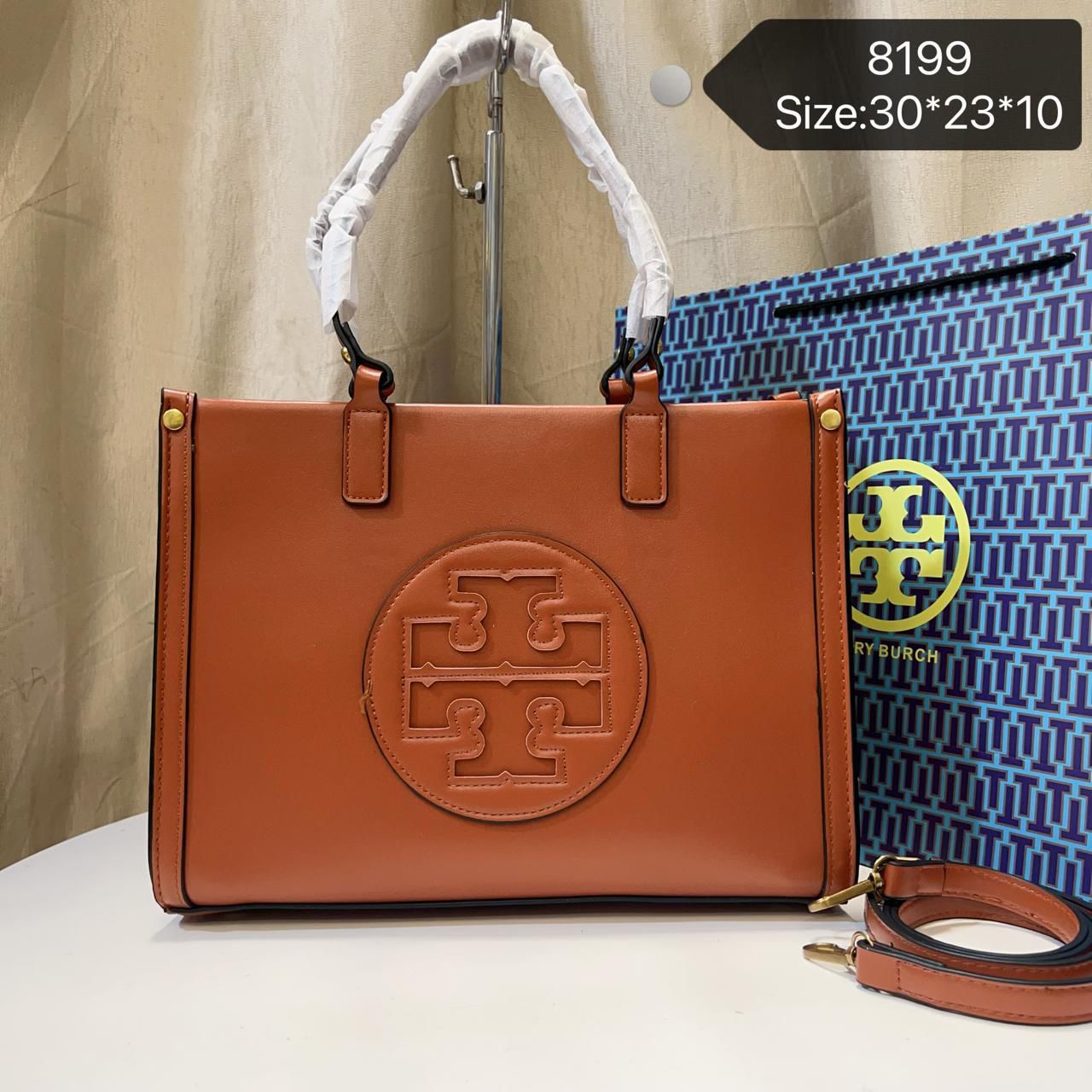 Tb Signature Canvas Logo Tote