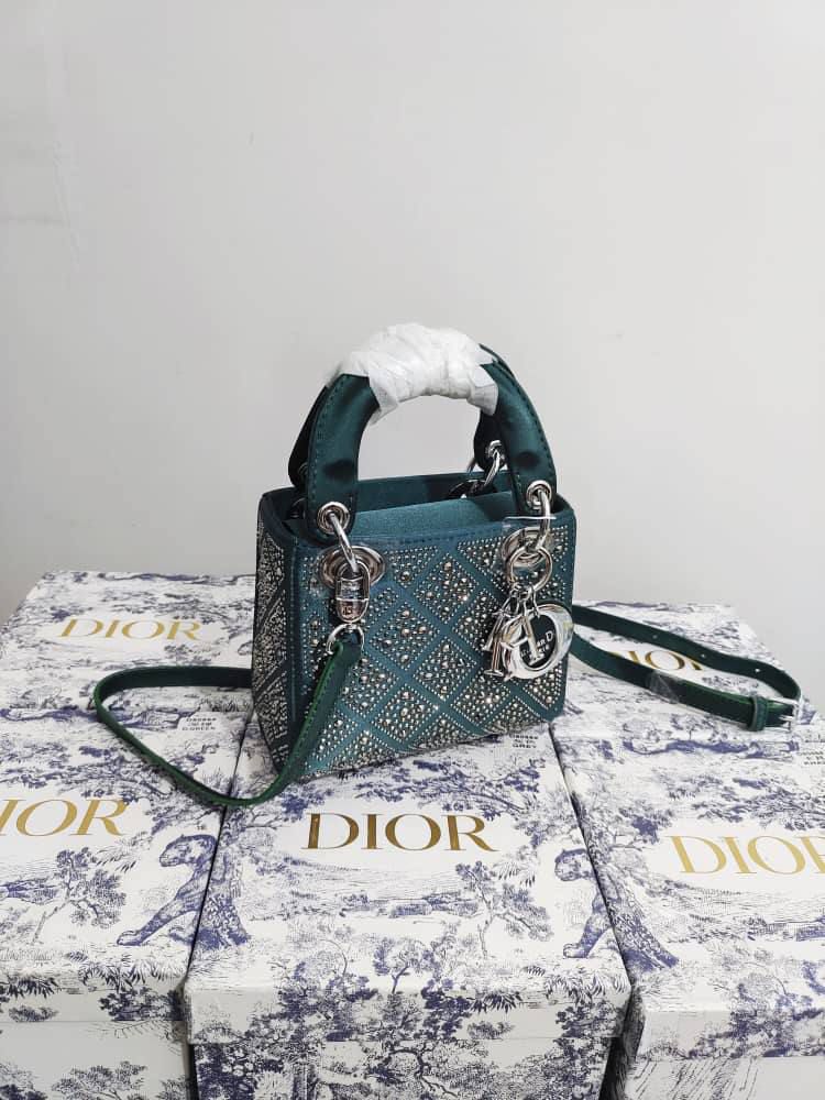 Lady Dior Stone Embellished Bag
