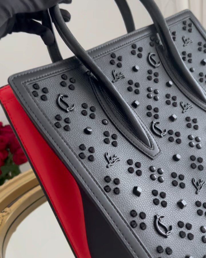 Christian Lou Signature Leather Tote