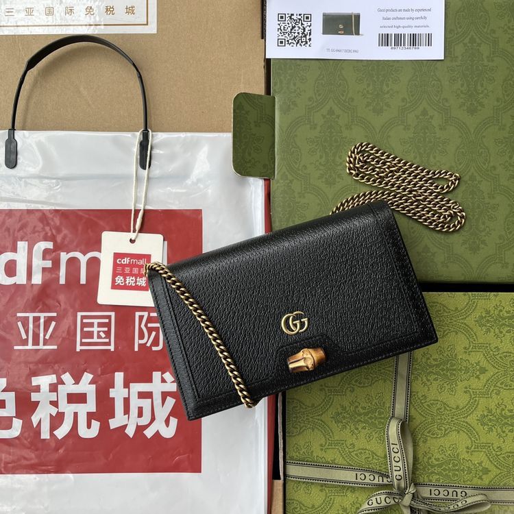 Gg Diana Mini Bag with Bamboo