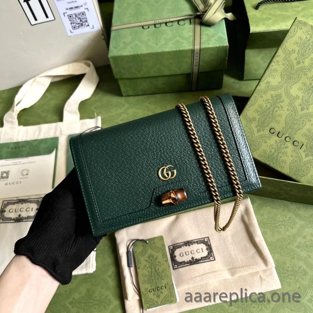 Gg Diana Mini Bag with Bamboo