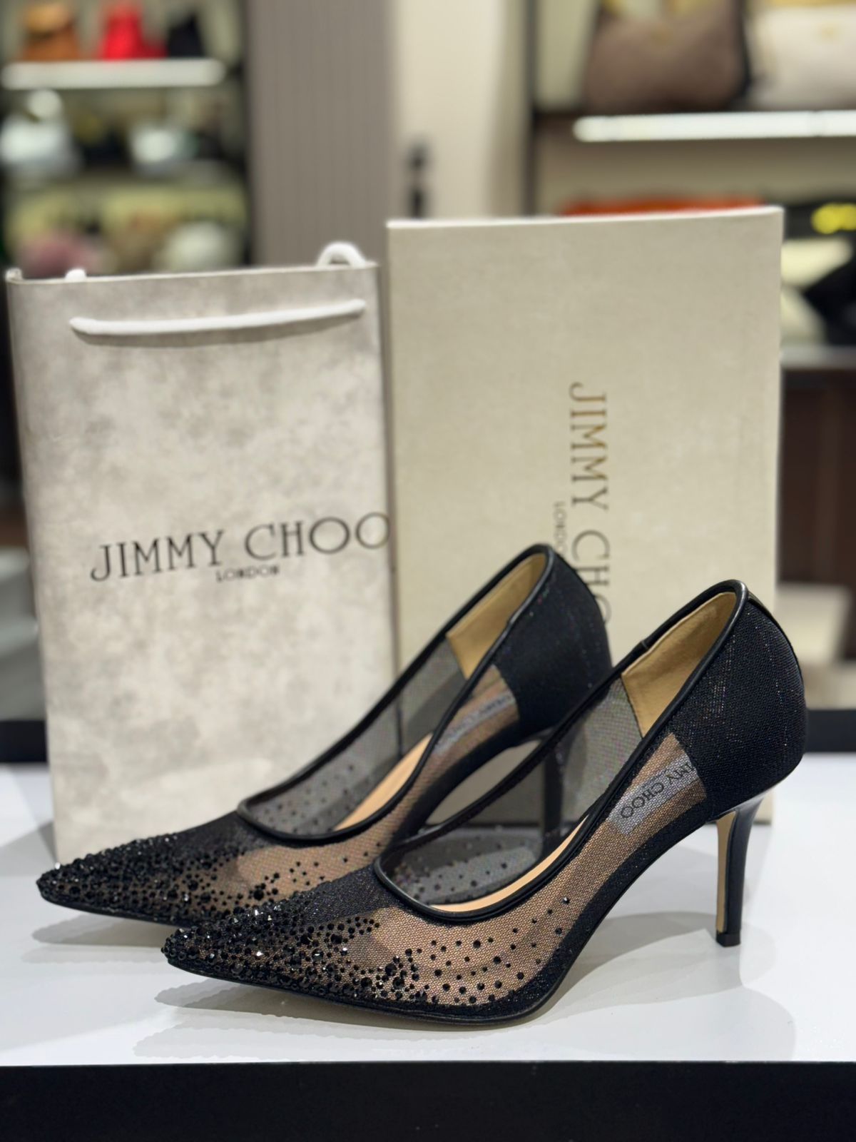 Jimmy Choo Aurelie 85 Pearl-Embellished Heel Pumps