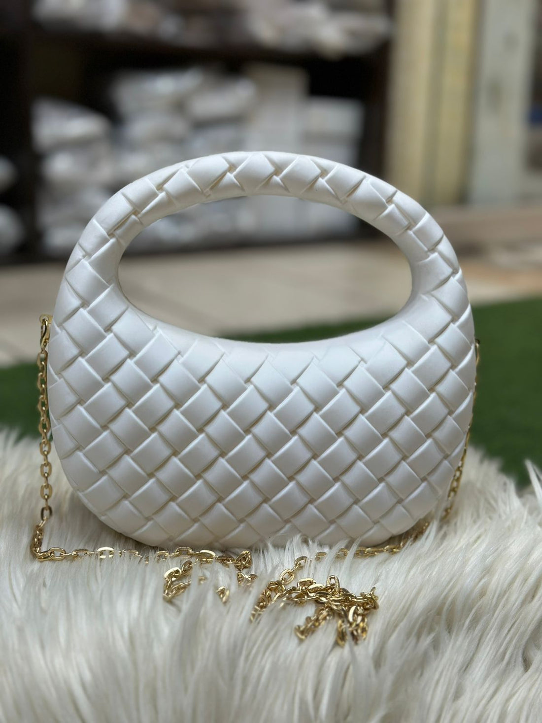 Bottega Top Handle Clutch Bag