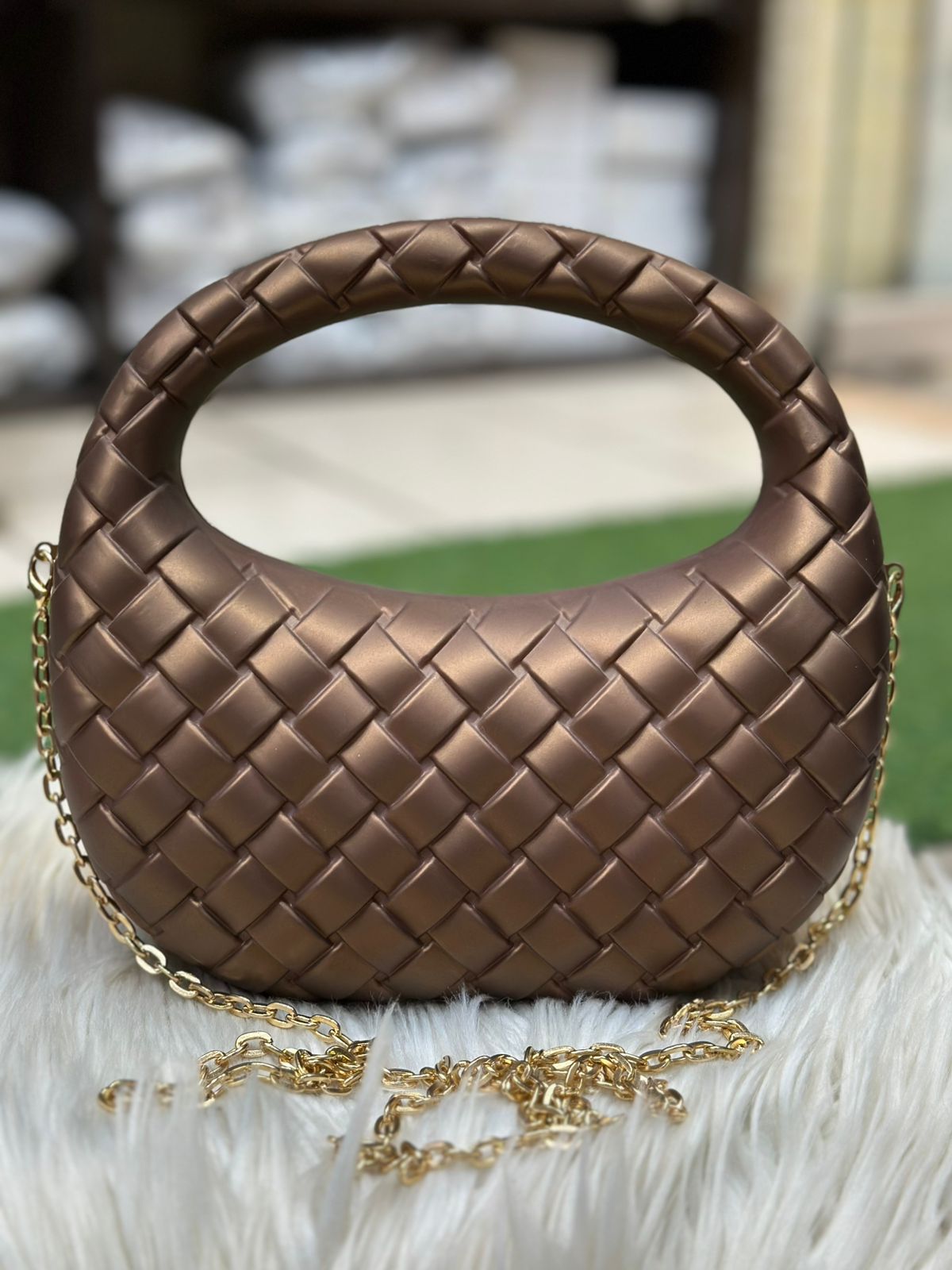 Bottega Top Handle Clutch Bag