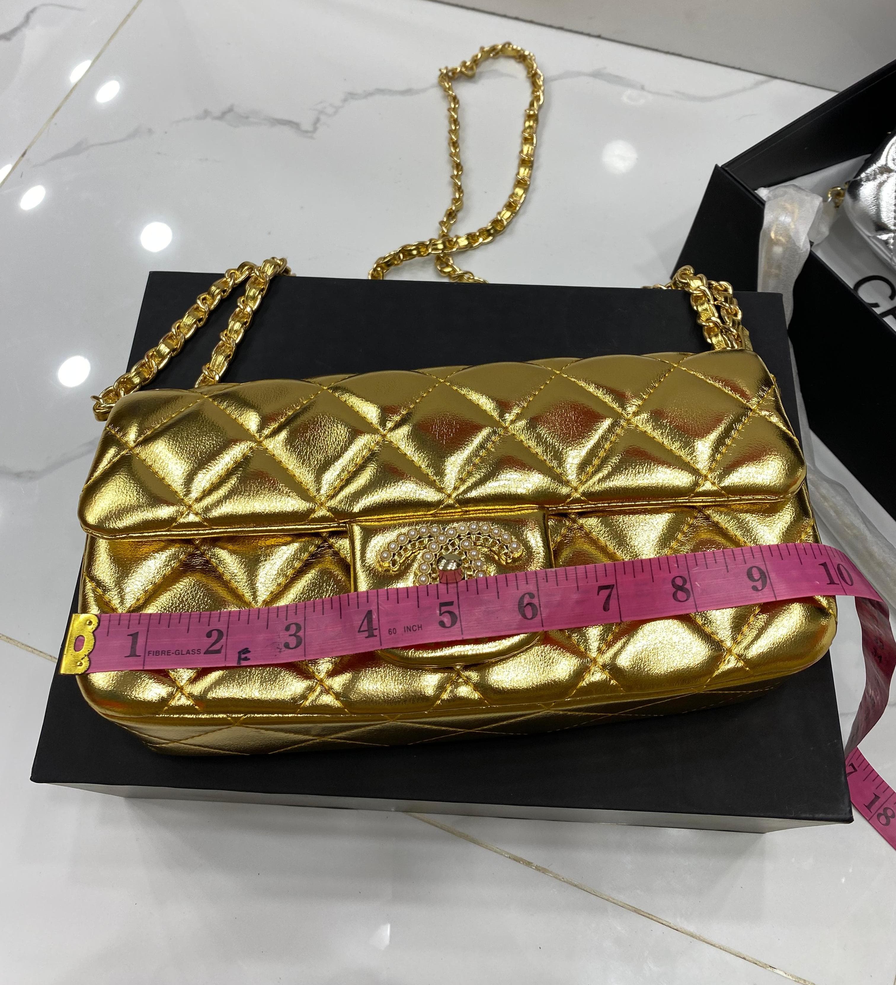 Chanel Pearl Gold Bag