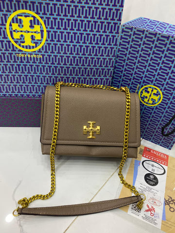 Tory Burch Caviar Leather Chain Bag