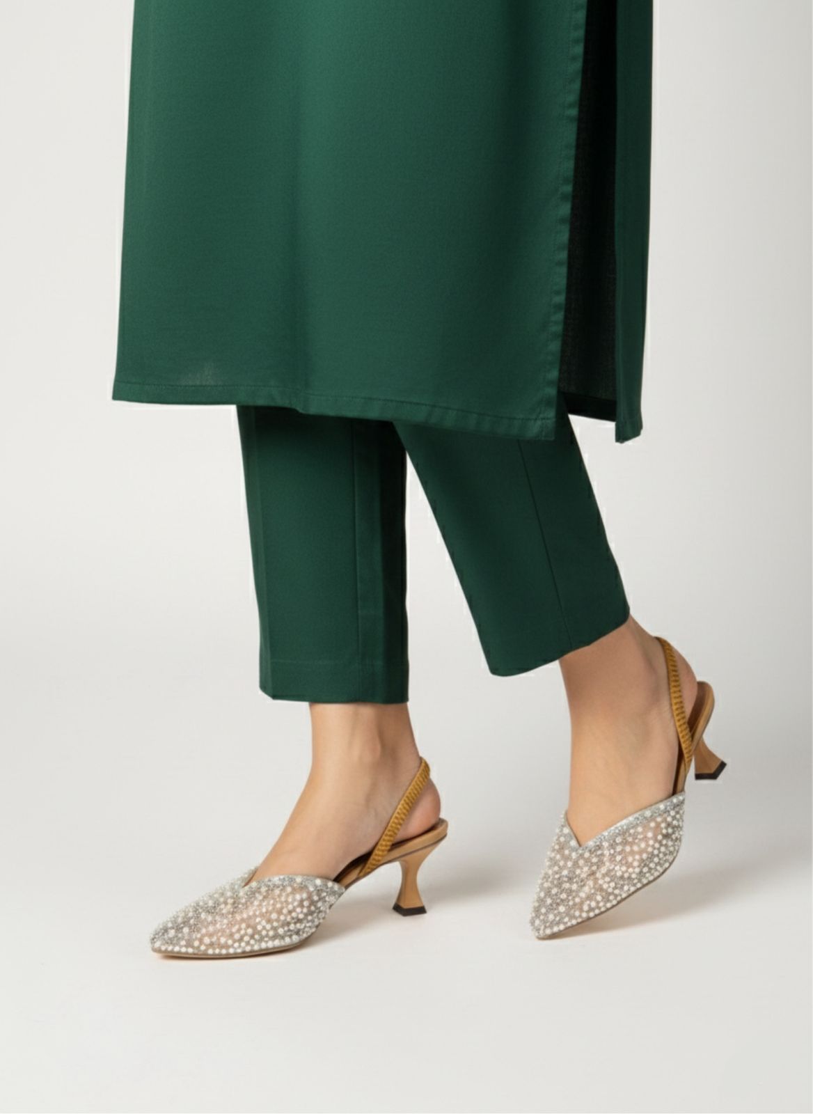 Zara Pearl Heels