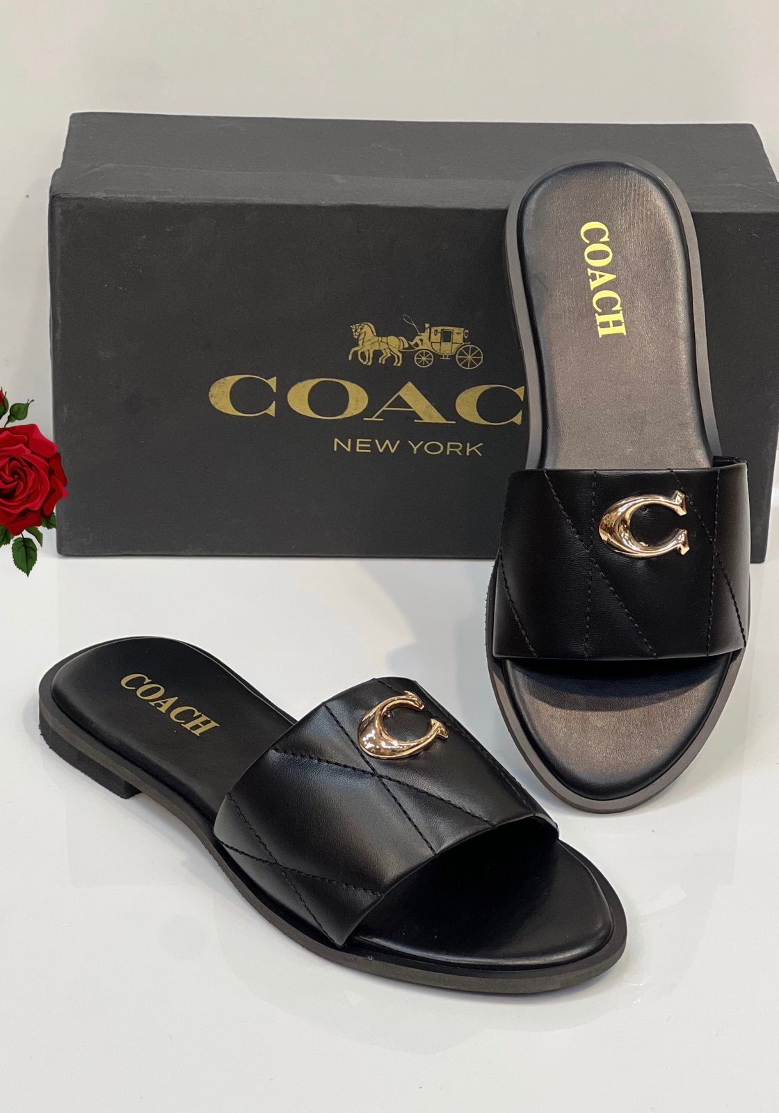 Coach Quilted Flats