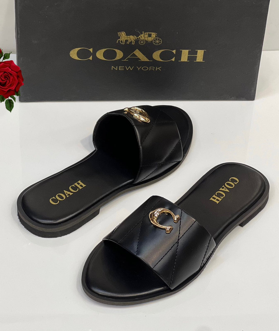 Coach Quilted Flats