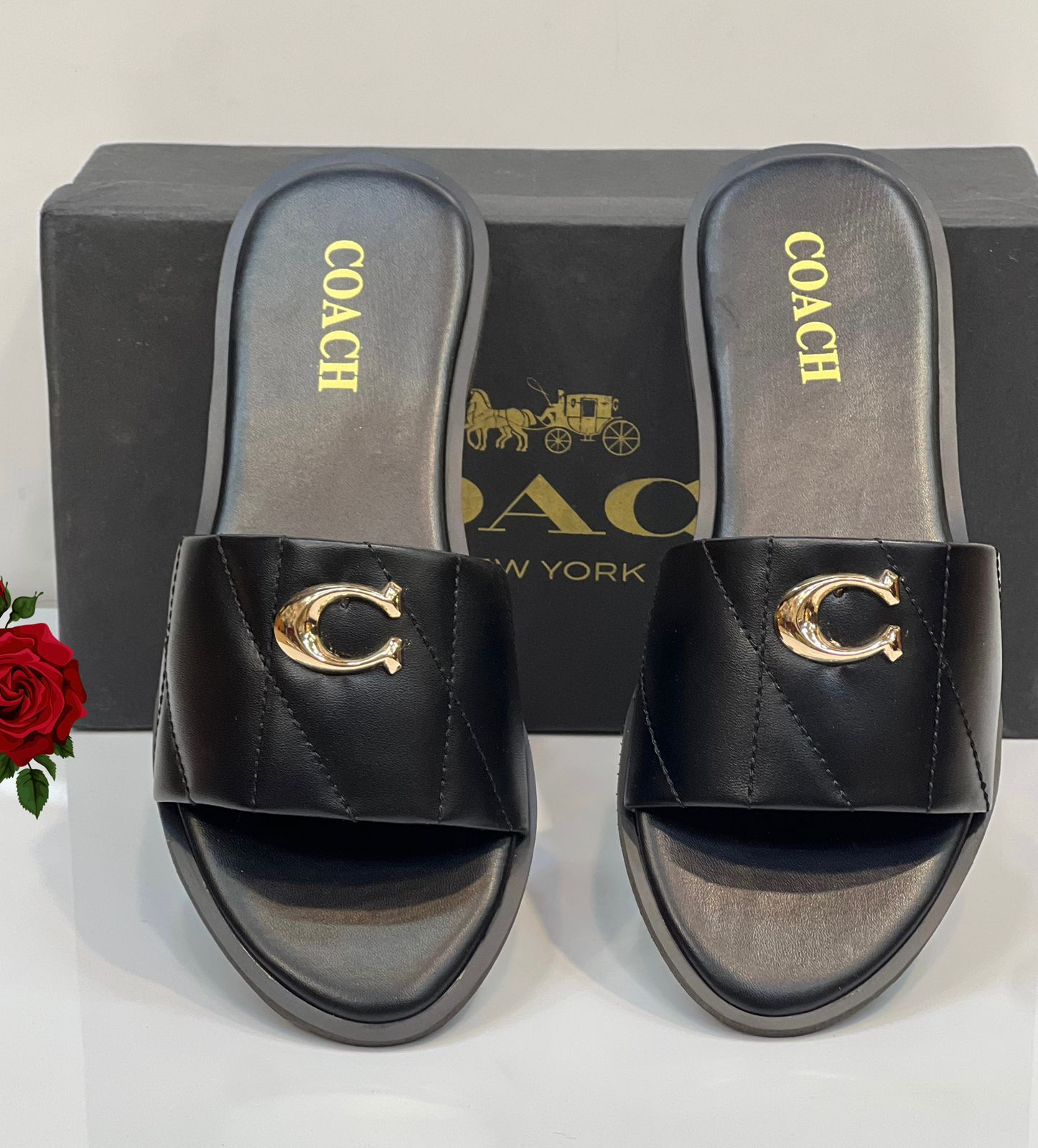 Coach Quilted Flats