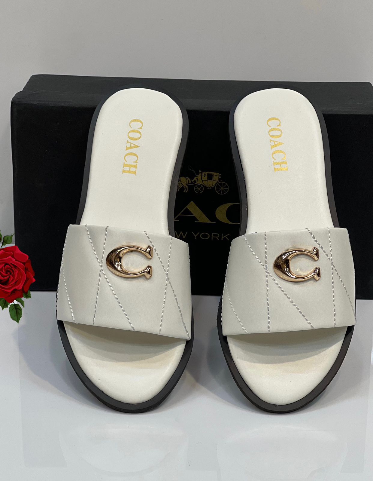 Coach Quilted Flats