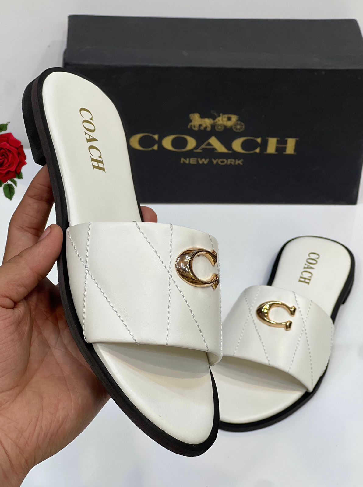 Coach Quilted Flats