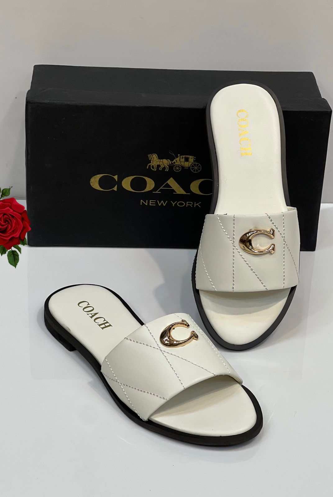 Coach Quilted Flats
