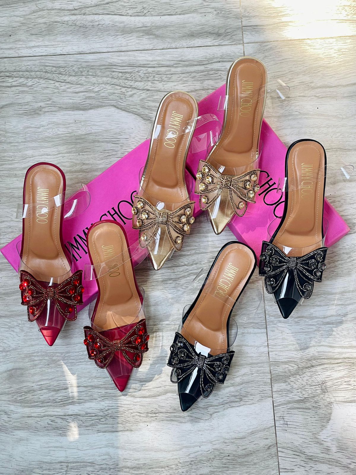 Jimmy Choo Signature Butterfly Heels