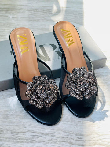 Zara Lama Heels