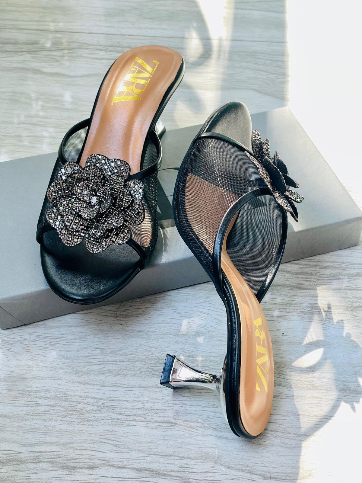 Zara Lama Heels