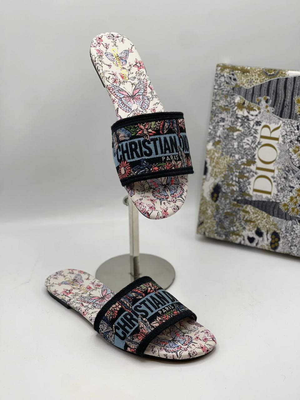 CD Embroided Flats