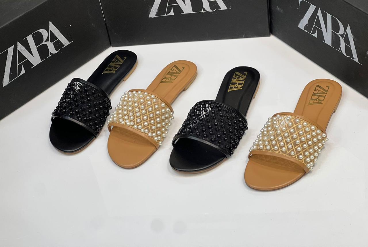 Zara Pearl Slippers